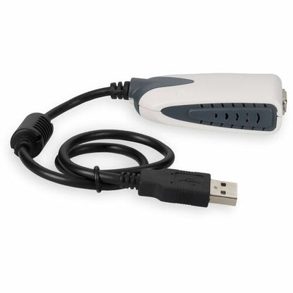 AddOn 5 pack of 8in USB 2.0 (A) Male to VGA Female Black A/V Adapter