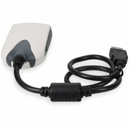 AddOn 5 pack of 8in USB 2.0 (A) Male to VGA Female Black A/V Adapter