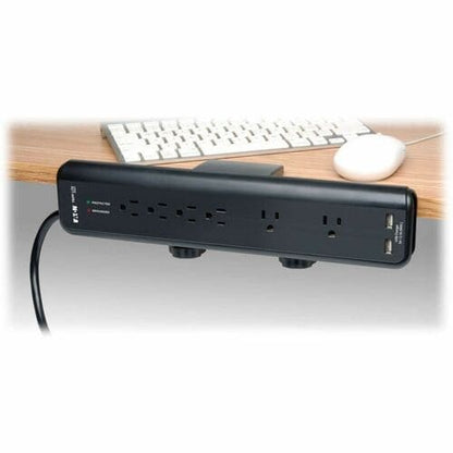 Tripp Lite Surge Protector Power Strip Desk Mount 120V USB 6 Outlet 6'