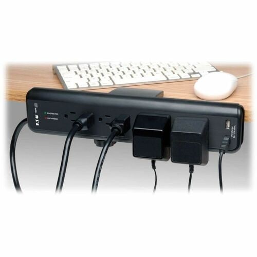Tripp Lite Surge Protector Power Strip Desk Mount 120V USB 6 Outlet 6'