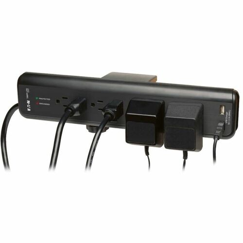Tripp Lite Surge Protector Power Strip Desk Mount 120V USB 6 Outlet 6'
