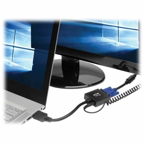 Tripp Lite 6in HDMI to VGA Adapter Converter with Audio Video for Ultrabook / Laptop / Desktop 6"