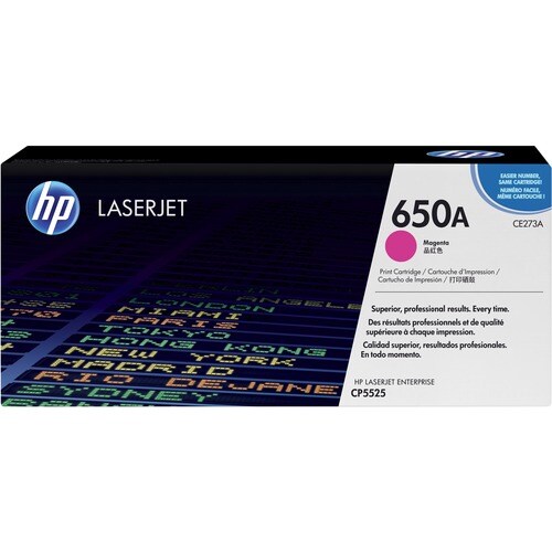 Cartouche de toner laser HP 650A d'origine à rendement standard - Mage