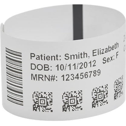 Zebra Z-Band UltraSoft Wristband Cartridge Kit (White) - 1\" (25.40 mm) Width x