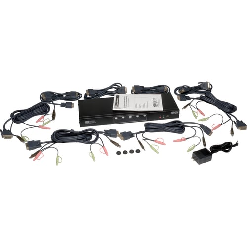 KIT KVM DVI DOBLE DE 4 PUNTOS