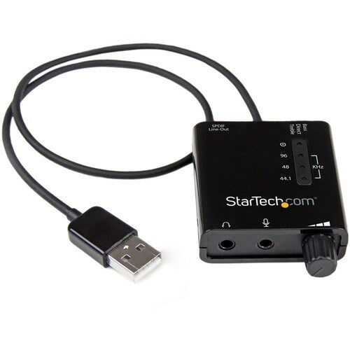 CARTE SON EXTERNE USB 24 BITS STÉRÉO AUDIO AVEC AUDIO NUMÉRIQUE SPDIF
