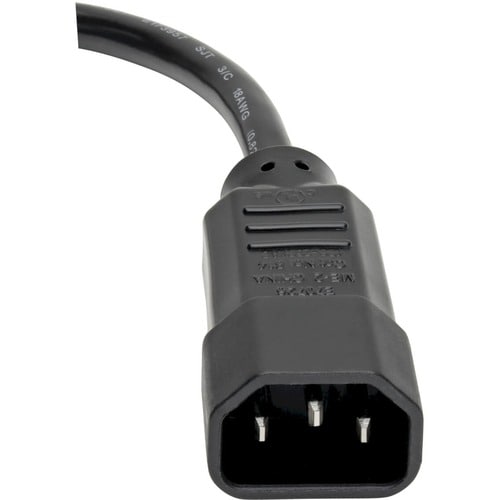 Câble d'extension d'alimentation pour ordinateur Tripp Lite 30 cm C14 vers C13 10 A 18 AW