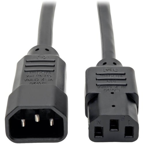Tripp Lite 2ft Computer Power Cord Extension Cable C14 to C13 13A 16AW