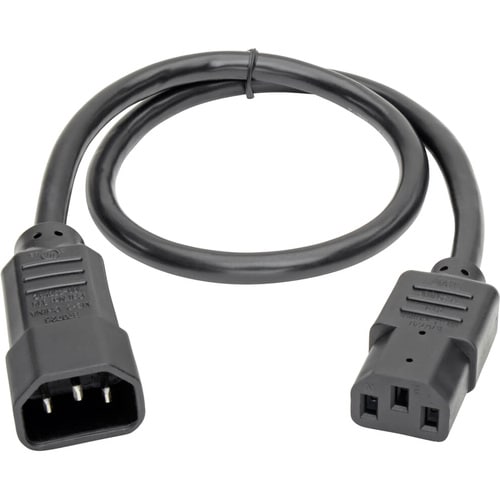 Tripp Lite 2ft Computer Power Cord Extension Cable C14 to C13 13A 16AW