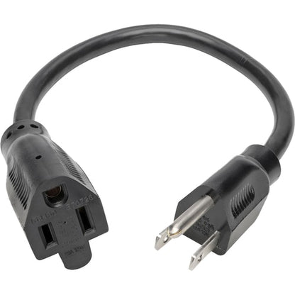 Tripp Lite 1ft Power Cord Extension Cable 5-15P to 5-15R 13A 16AWG 1' - For Surge Protecto