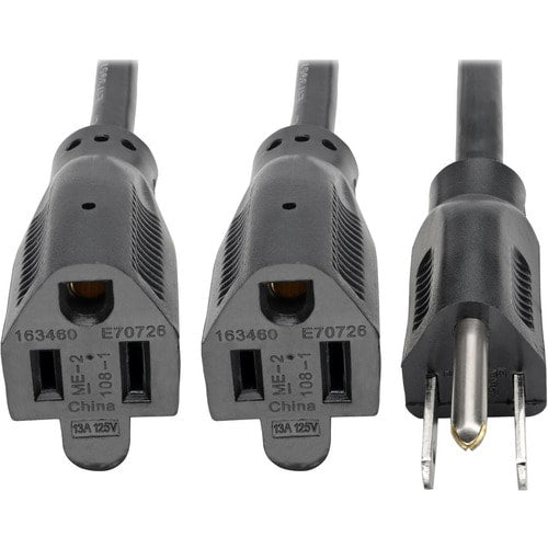 Cable divisor en Y de extensión de alimentación de 19 pulgadas de Tripp Lite 5