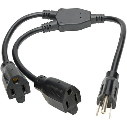Cable divisor en Y de extensión de alimentación de 19 pulgadas de Tripp Lite 5