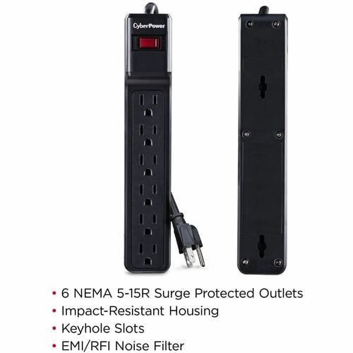 Cyber Power CyberPower Essential Surge CSB606 6-Outlets Surge Suppress