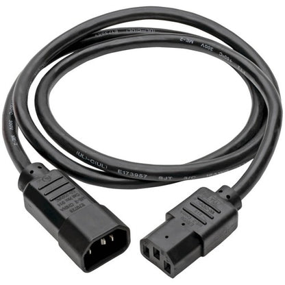 Câble d'extension d'alimentation pour ordinateur Tripp Lite 1,2 m C14 vers C13 13 A 16 AW