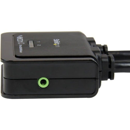 CONMUTADOR KVM CON CABLE HDMI USB DE 2 PUERTOS CON INTERRUPTOR REMOTO DE AUDIO ALIMENTADO POR USB