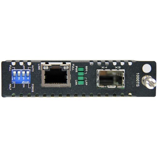 Módulo de tarjeta conversora de medios de fibra Gigabit Ethernet de StarTech.com con ranura SFP abierta