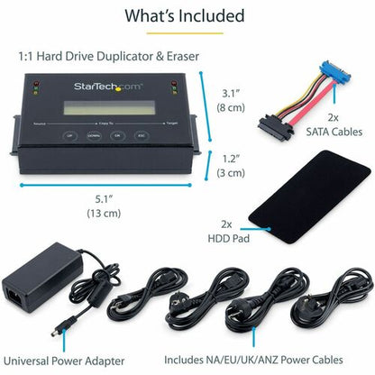 2.5/3.5IN SATA HARD DRIVE STANDALONE DUPLICATOR AND ERASER