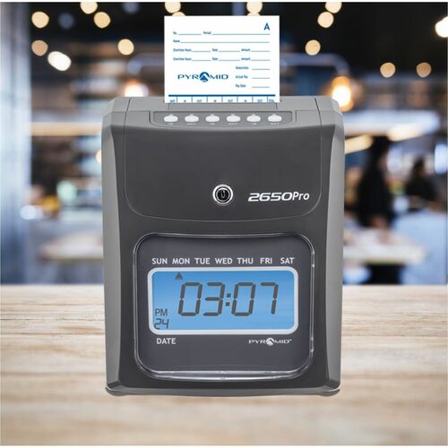 Horloge à alignement automatique Pyramid 2650 Pro - Nouveau modèle - Perforatrice/tamponneuse, mise à niveau