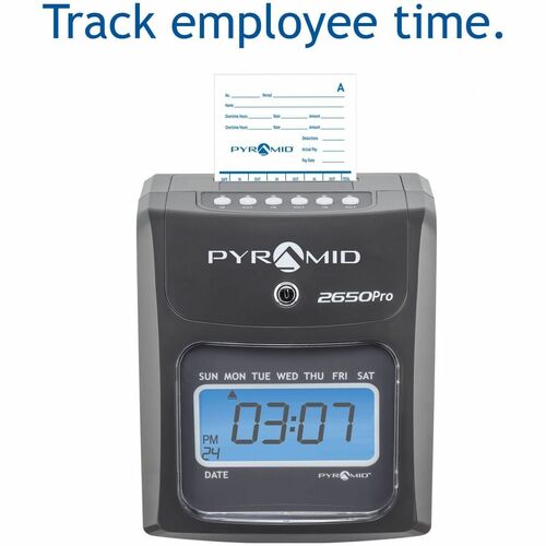 Horloge à alignement automatique Pyramid 2650 Pro - Nouveau modèle - Perforatrice/tamponneuse, mise à niveau