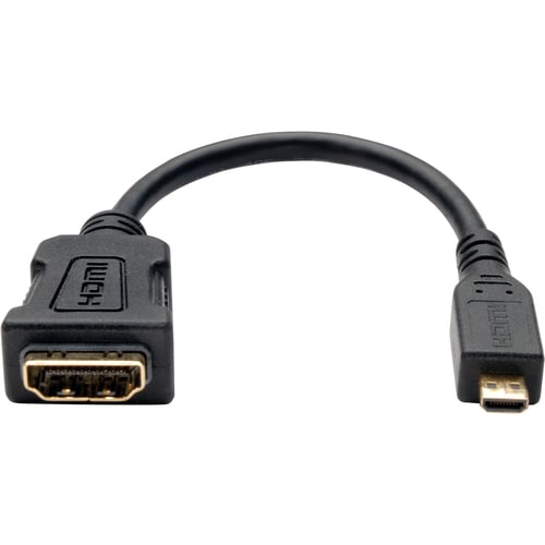 Tripp Lite 6in Micro HDMI to HDMI Adapter Converter HDMI Male Type D to HDMI Female M/F 6\