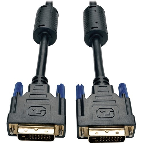 Cable de monitor digital TMDS de enlace dual DVI de 1 pie de Tripp Lite DVI-D M/M 1' - 1 pie (0,30 m) DVI V
