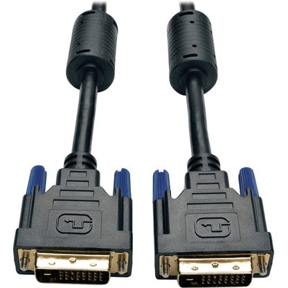 Cable de monitor digital TMDS de enlace dual DVI de 1 pie de Tripp Lite DVI-D M/M 1' - 1 pie (0,30 m) DVI V