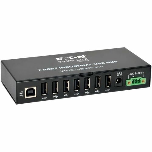 Tripp Lite by Eaton 7-Port Industrial USB 2.0 Hub with 15kV ESD Immunity - USB