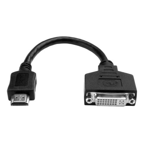 Tripp Lite 8in HDMI to DVI Cable Adapter Converter HDMI Male to DVI
