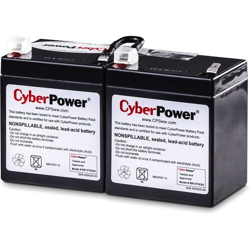 Cartouche de batterie de remplacement 12 V pour onduleur CyberPower CyberPower RB1270X2A