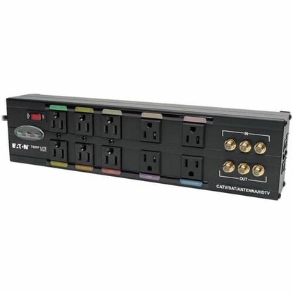 Tripp Lite Home Theater Isobar Surge Protector 10 Outlet RJ11 RJ45 Coa