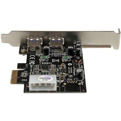 2PORT PCIE SUPERSPEED USB 3.0 CARD ADAPTER W/ UASP LP4 POWER SUP
