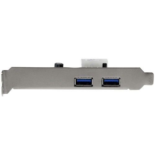 2PORT PCIE SUPERSPEED USB 3.0 CARD ADAPTER W/ UASP LP4 POWER SUP