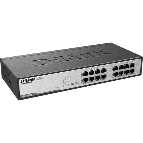 CONMUTADOR DE MONTAJE EN RACK NO ADMINISTRADO DE 16 PUERTOS GIGABIT