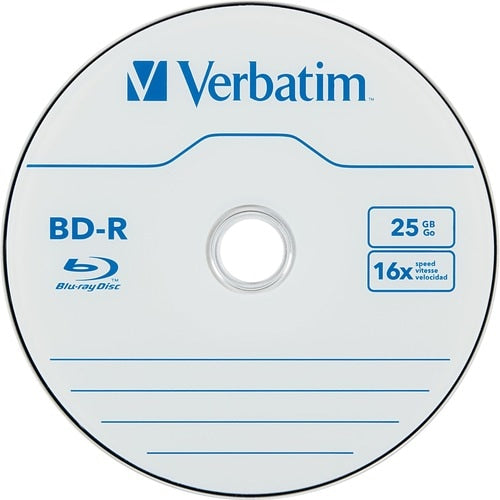 Verbatim BD-R 25 Go 6X avec surface de marque - Broche de 50 paquets -