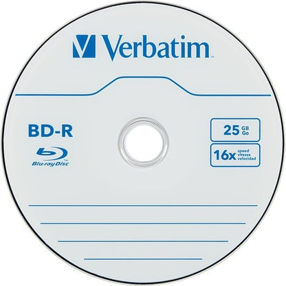 Verbatim BD-R 25 Go 6X avec surface de marque - Broche de 50 paquets -