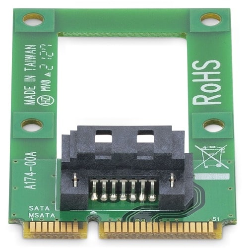 StarTech.com Adaptador mSATA a SATA HDD/SSD - Tarjeta Convertidora Mini SATA a SATA