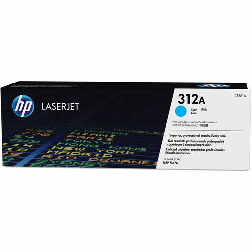 Cartouche de toner laser d'origine HP 312A (CF381A) - Paquet unitaire