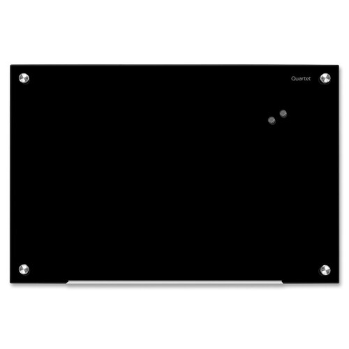 INFINITY MAGNETIC GLASS BOARD BLACK 36IN X 24IN