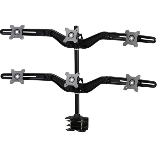 Support de moniteur hexagonal à pince Amer Mounts pour six écrans de 15 pouces