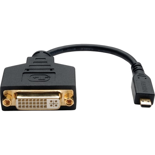 Tripp Lite 6in Micro HDMI to DVI-D Adapter Converter HDMI Male Type D to DVI-D Female 6\"