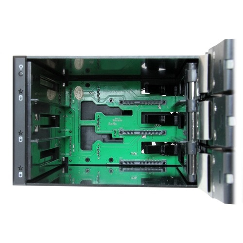 3BAY ALUMINUM TRAYLESS HOT SWAP MOB RACK BACKPLANE F/ 3.5IN SAS II