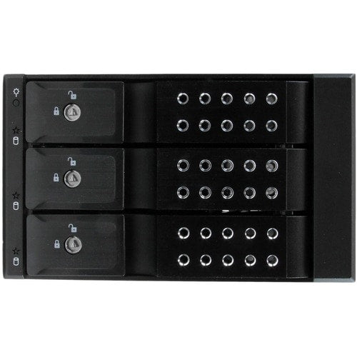 3BAY ALUMINUM TRAYLESS HOT SWAP MOB RACK BACKPLANE F/ 3.5IN SAS II