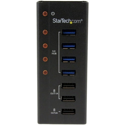 Concentrador USB 3.0 de 4 puertos de StarTech.com más 3 puertos de carga USB dedicados