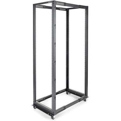 StarTech.com 4-Post 42U Mobile Open Frame Server Rack, 19" Network Rac