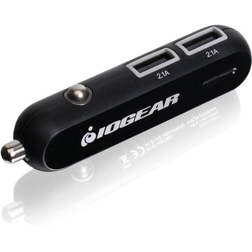 Cargador de coche USB dual IOGEAR con salida de 4,2 A - 20 W