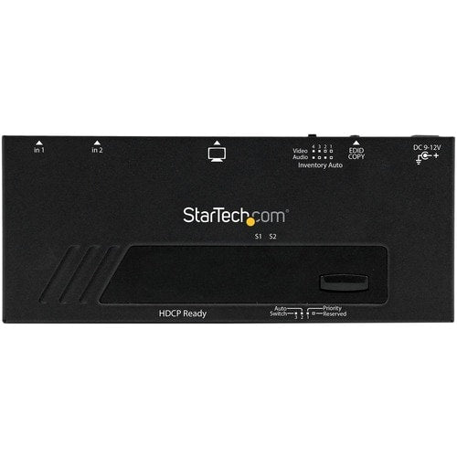 Commutateur HDMI 2 ports StarTech.com avec commutation automatique et prioritaire