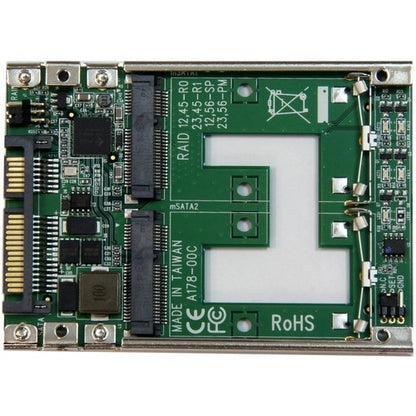 DUAL MSATA SSD RAID CONTROLLER TO 2.5IN SATA RAID ADAPTER