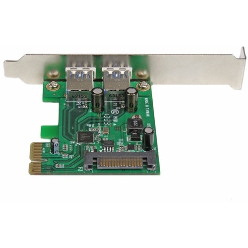 2PORT PCI EXPRESS SUPERSPEED USB 3.0 CARD ADAP W/UASP SATA POWER