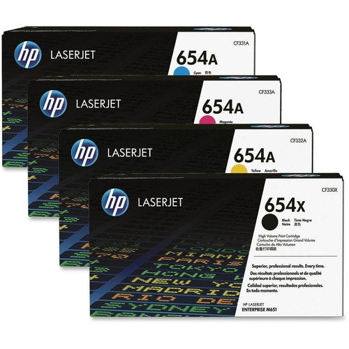 HP 654A (CF331A) Original Laser Toner Cartridge - Single Pac