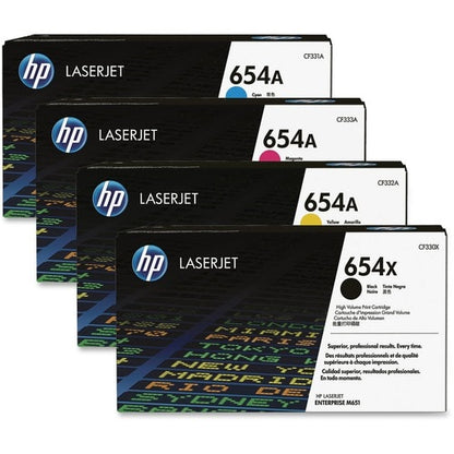 HP 654A (CF331A) Original Laser Toner Cartridge - Single Pac
